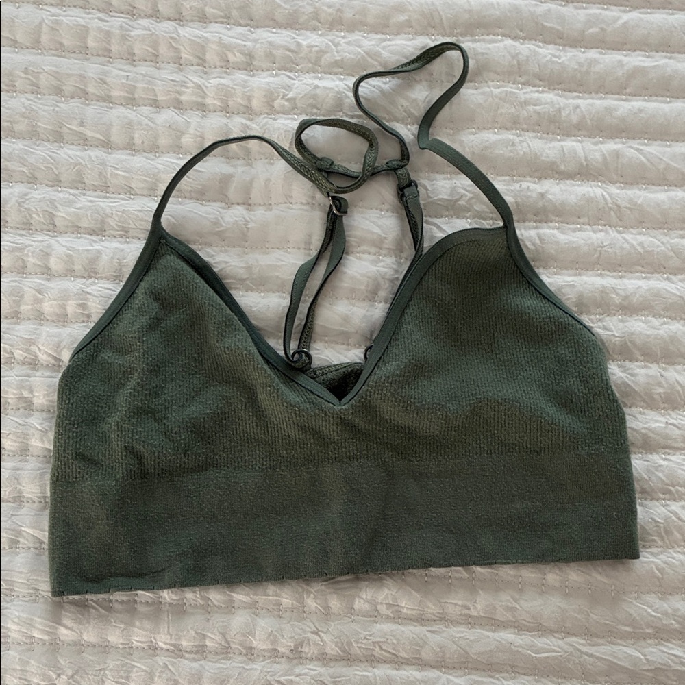 Anthropologie Olive Green Bralette